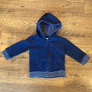 Hatley Navy Hoodie with Stripe Detail